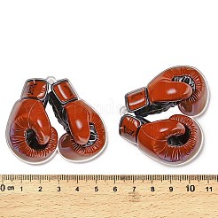 Большие подвески из непрозрачного акрила с принтом&nbsp;LS-OACR-I020-04