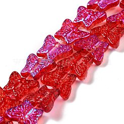 Прозрачные стеклянные бусины GLAA-F114-04