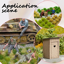 96 шт. 3-цветные смоляные мини-пучки травы&nbsp;AJEW-SP0003-18