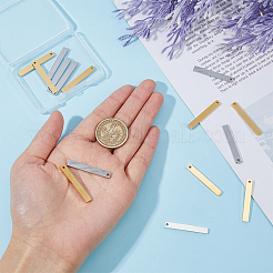 16 шт. 2-х цветные подвески из нержавеющей стали 304 с четырехсторонней гравировкой STAS-DC0015-72