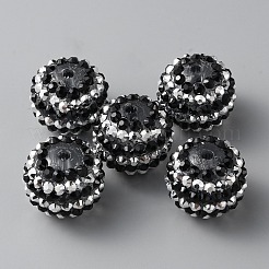 Бусины со стразами из смолы&nbsp;RESI-TAC0004-28L