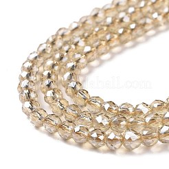 Прозрачные стеклянные бусины гальваническим пряди&nbsp;LS-GLAA-H021-01B-PL02