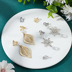 40 шт. 2-х цветная фурнитура для сережек-клипс из нержавеющей стали 304 STAS-BBC0003-62