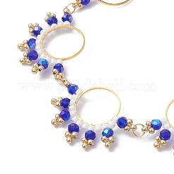 Плоские круглые браслеты из нержавеющей стали 304 для женщин BJEW-MZ00146