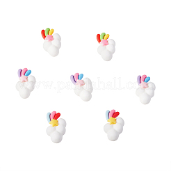 Кабошоны из смолы 30шт 5 цветов&nbsp;RESI-CJ0001-187