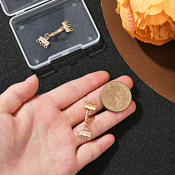 2 шт. латунные застежки-крючки и S-образные крючки FIND-BBC0004-40