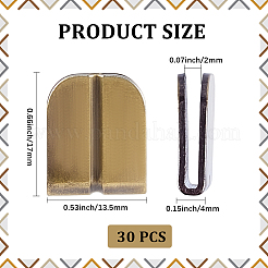 30 шт. зажимы для крепления сумки из сплава в тибетском стиле&nbsp;FIND-CP0003-25