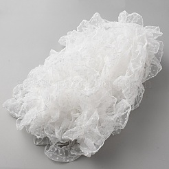 Плиссированная кружевная лента из полиэстера&nbsp;DIY-WH0308-459C