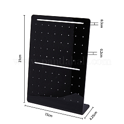 Акриловые подставки для серег с наклонной спинкой и 72 отверстием&nbsp;EDIS-WH0021-33A
