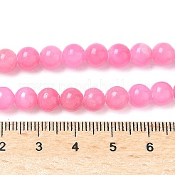 Естественно Mashan нефрита круглые бусины нити&nbsp;G-D263-6mm-XS34