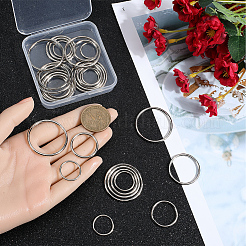 40 шт. 4 стиля соединительных колец из цинкового сплава&nbsp;FIND-SP0002-79P