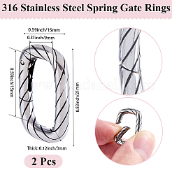 2 шт. пружинных запорных колец из нержавеющей стали 316&nbsp;STAS-BBC0007-88