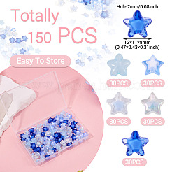 150шт 5 стиля прозрачные акриловые бусины&nbsp;TACR-TA0001-67B