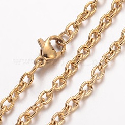 Ионное покрытие(ip) ожерелье из нержавеющей стали 304 X-MAK-K004-10G