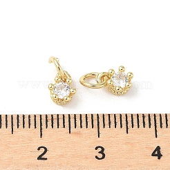 Латунные микро проложить кубического циркония подвески KK-C104-07G