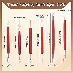 6шт. инструмент для лепки из железа AJEW-UN0002-28