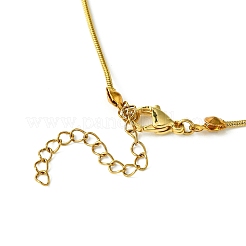 Колье с подвесками из латуни с кубическим цирконием NJEW-JN04919