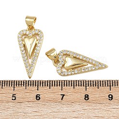 Латунные микро проложить кубического циркония подвески ZIRC-I367-12G-06