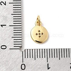 Латунные микро проложить кубического циркония подвески&nbsp;KK-Z135-05G-04