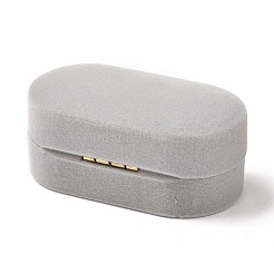 Прямоугольник бархат пара колец коробка CON-P013-A03-A