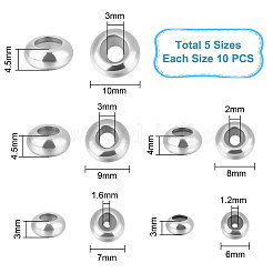 50 шт. 5 бусины из нержавеющей стали 201 и 304 STAS-UN0049-82