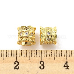 Латунные микро проложить Цирконий Европейский бисером KK-H452-14G