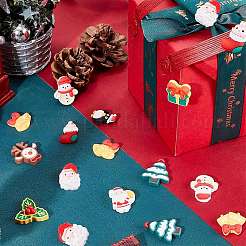 40шт 10 вида стилей Рождественская тема непрозрачные кабошоны из смолы&nbsp;CRES-SC0002-56