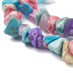 Синтетических нитей бирюзовые бусы G-P332-24C