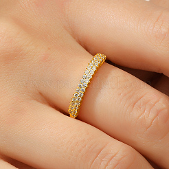 Простое серебряное кольцо с цирконом для женщин ZH6769-4