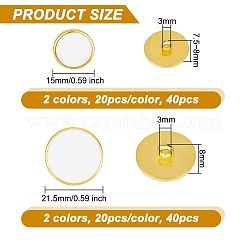 80 шт. 4-х видов пластиковых пуговиц на ножке BUTT-OC0001-52