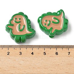 10шт акриловые эмалевые бусины&nbsp;OACR-H048-01C-02