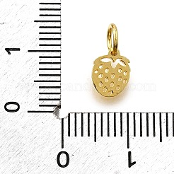 925 полая подвеска в виде клубники из стерлингового серебра STER-D306-02G