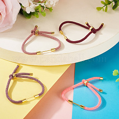 8шт 4-цветный плетеный нейлоновый шнур для изготовления браслета&nbsp;MAK-TA0001-29