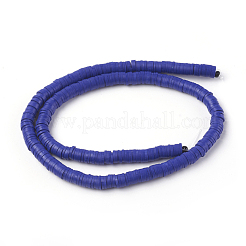 Плоские круглые бусины из глины ручной работы полимерные&nbsp;CLAY-R067-6.0mm-09