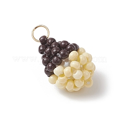 Подвески в виде желудей из стеклянных бусин&nbsp;PALLOY-MZ00957