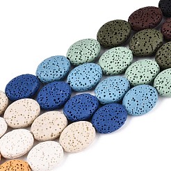 Бусы из натуральной лавы G-N257-18A-01