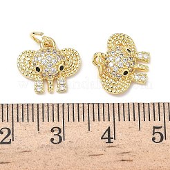 Латунные микро проложить кубического циркония подвески&nbsp;KK-L253-10G