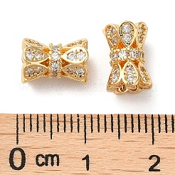 Латунные микро проложить кубического циркония бусы KK-P239-32G