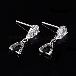 925 подвеска-гвоздик из стерлингового серебра с родиевым покрытием&nbsp;X-STER-K038-008P