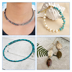 480 шт. 6-х цветные железные крышки для бусин IFIN-PJ0001-01