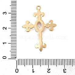 Латунные микропаве прозрачные подвески с фианитом KK-F916-40G