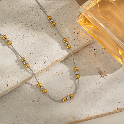 Женские ожерелья-змейки из круглой нержавеющей стали 304 YU4183