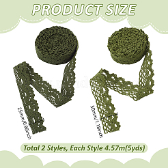 2 стиль хлопковая цветочная кружевная отделка&nbsp;OCOR-GA0002-75