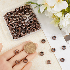 100 шт. Европейские бусины-рондель в тибетском стиле FIND-SP0002-27