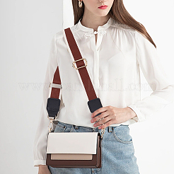 Широкие ручки сумки из полиэстера жаккардового плетения в этническом стиле&nbsp;FIND-WH0136-40A