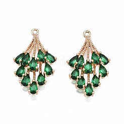 Латунные микро проложить кубического циркония подвески&nbsp;KK-R111-006-A01