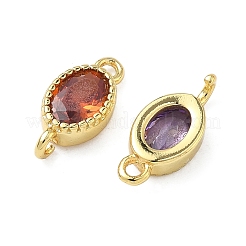 Шармы-соединители из латуни с паве из кубического циркония&nbsp;KK-L264-06G