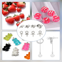 32 шт. 4 стиля 201 и 304 нержавеющая сталь винт-рым-шпилька скобы&nbsp;STAS-LP0005-23