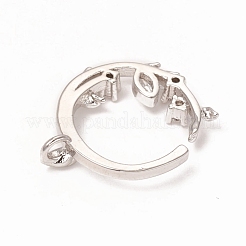 Латунные микропаве прозрачные подвески с фианитом&nbsp;X-KK-I668-21P