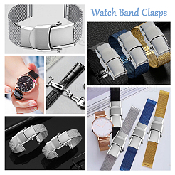 10 шт. застежки для часового ремешка из нержавеющей стали 201 STAS-DC0015-89